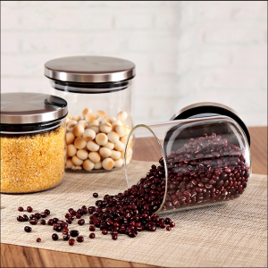 Storage Jar Borosilicate Glass Food Storage Glass Jar Glass Jar Food Storage with stainless steel lid