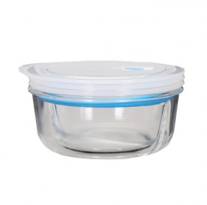 Borosilicate Glass Meal Food Lunch Box Set With Pump