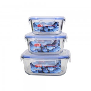 Wholesale Oven Microwave Safe Glass Food Container With Lid