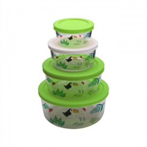 Freely combine High Borosilicate Glass Container Glass Storage Food Lunch Box Water Bottle Set