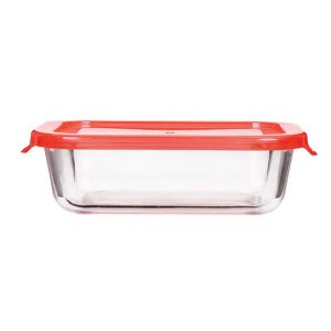 Colorful Lock Lid High Borosilicate Glass Food Storage Container