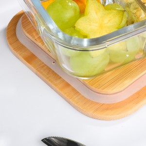 Multifunctional heat-resistant food container food grade transparent can be customized