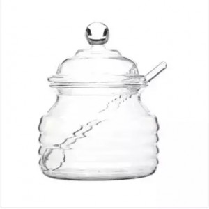 High Borosilicate Glass Honey Salt Sugar Jar