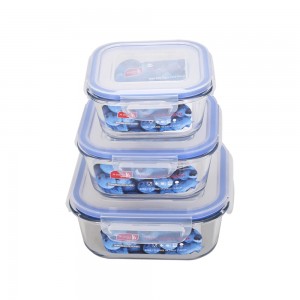 Wholesale Oven Microwave Safe Glass Food Container With Lid