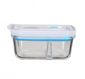 Borosilicate Glass Meal Food Lunch Box Set With Pump