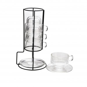 double walled glass espresso cups double wall coffee stackable double glass espresso cups