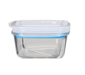 Borosilicate Glass Meal Food Lunch Box Set With Pump