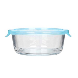 Colorful Lock Lid High Borosilicate Glass Food Storage Container