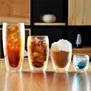 thermo glass coffee cups double wall latte glass double walled espresso glass