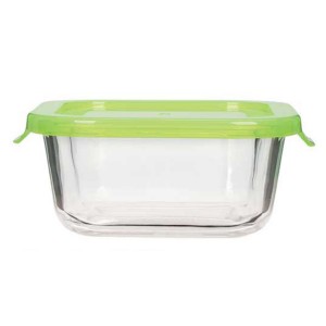 Colorful Lock Lid High Borosilicate Glass Food Storage Container