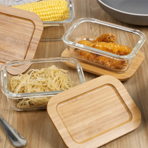 Multifunctional heat-resistant food container food grade transparent can be customized